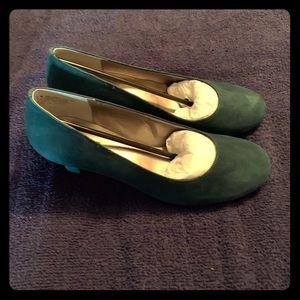 Emerald Leather Plain Pump